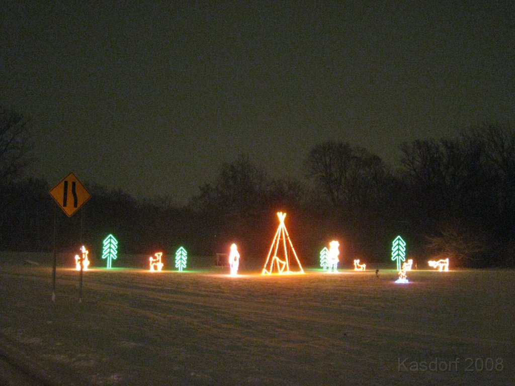 Christmas Lights Hines Drive 2008 066.jpg - The 2008 Wayne County Hines Drive Christmas Light Display. 4.5 miles of Christmas Light Displays and lots of animation!